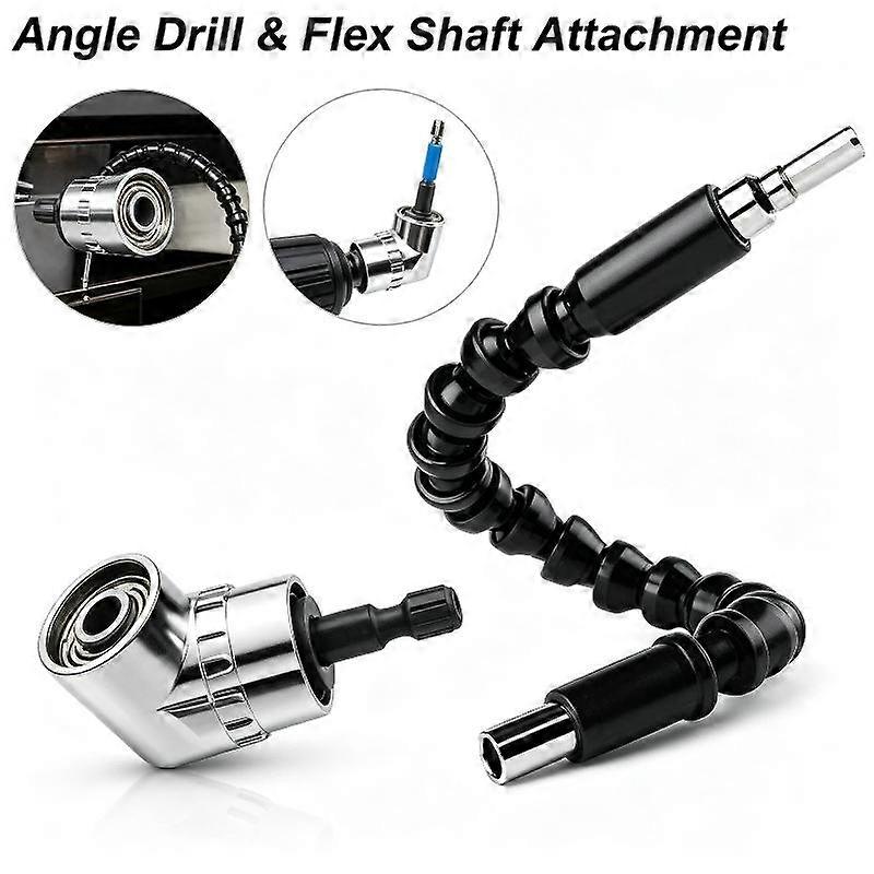 Angle Drill Attachment Screwdriver Adapter Flexible Shaft Soft Extension Holder Screw Driver Magnetic 1/4 Hex Bit Socket Chuck