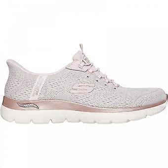 Women's Skechers Arch Fit Summits - Soft Shimmer | Light Pink | Womens Slip Ins Trainers