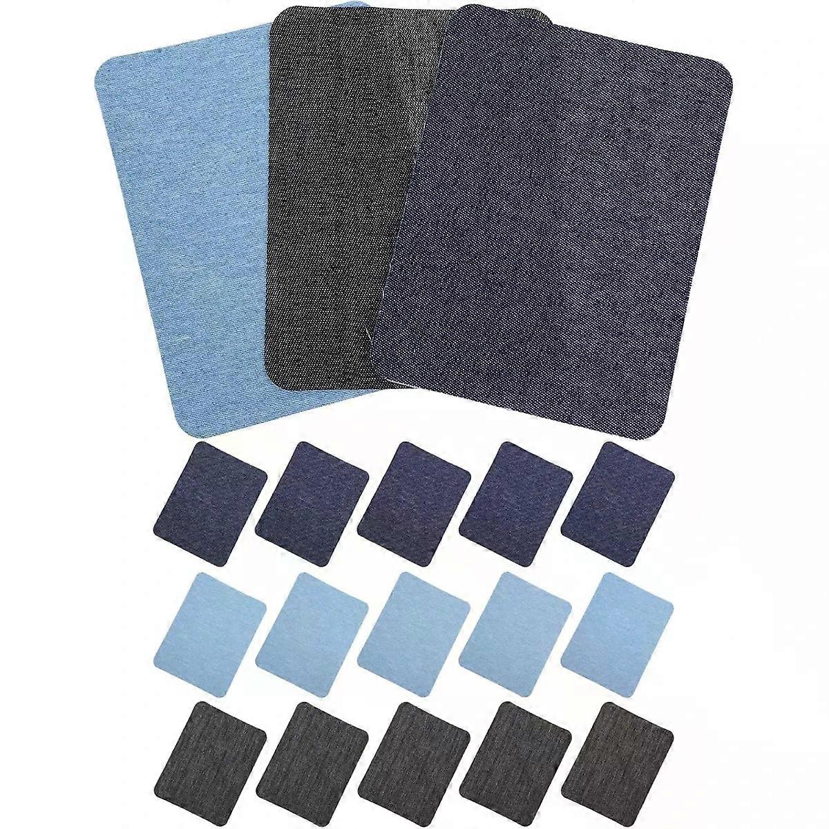 18pcs Sew on Embroidered Denim Patch DIY Craft
