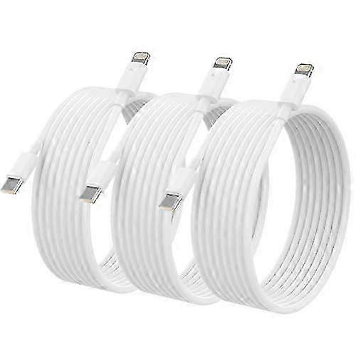Suitable compatible with 3-Pack 2m iPhone Cable (USB-C to Lightning).B2