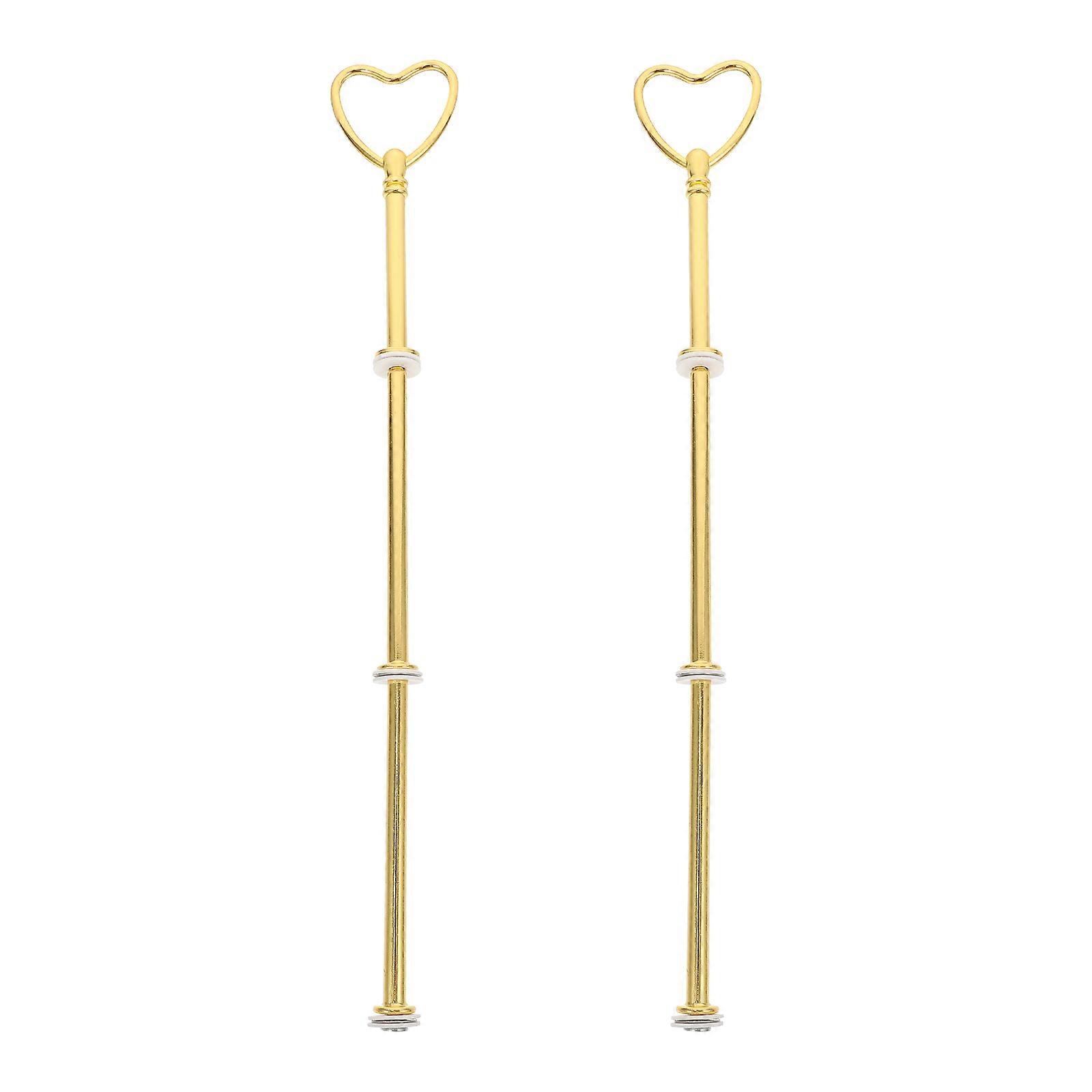 2Pcs Golden Multi-Layer Fruit Rack for Wedding Party Decoration
