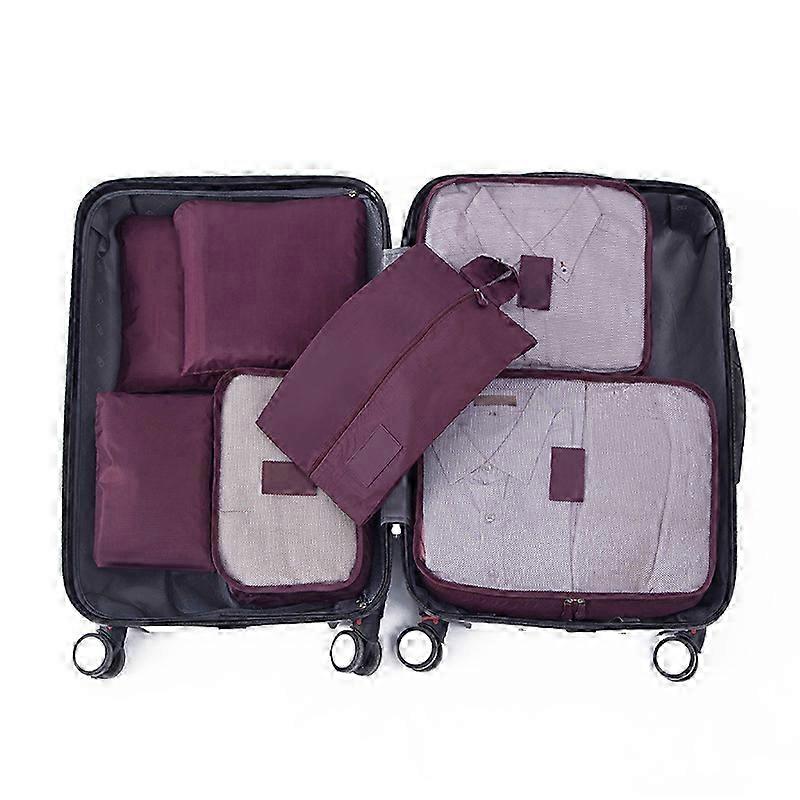 7pc Durable Travel Packing Organisation Set