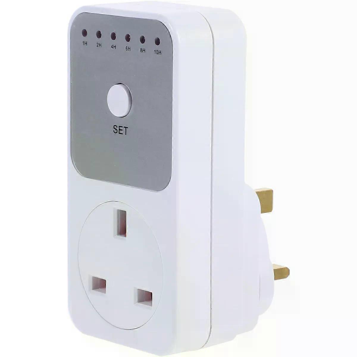 Plug Socket with 1-10 Hour Auto Shut off Indoor Use