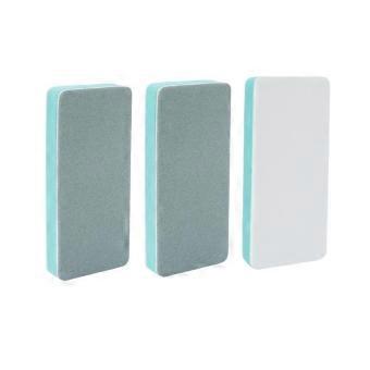 3/5/10Pcs Rectangular Green Double-Side Nail Buffer Blocks Nail Sanding Polishing Manicure Pedicure Tool