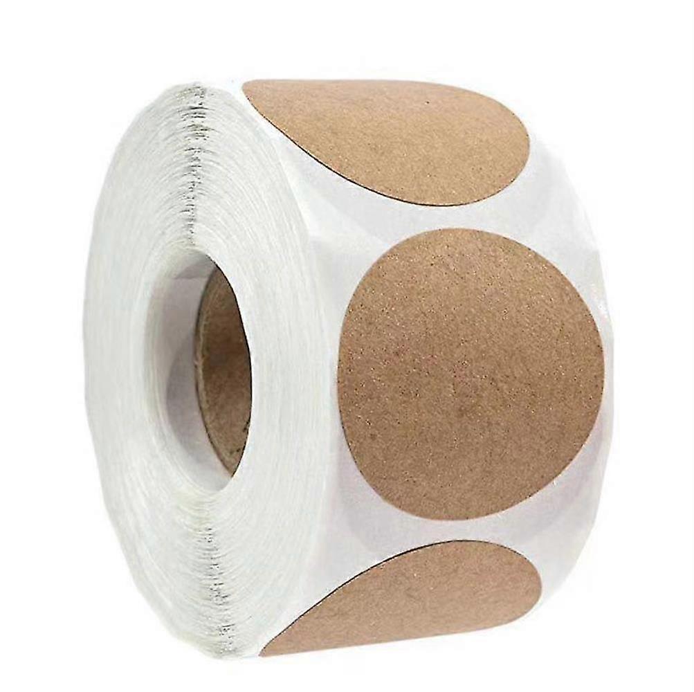 2 Inch Round Kraft Labels Brown 1000 Pack