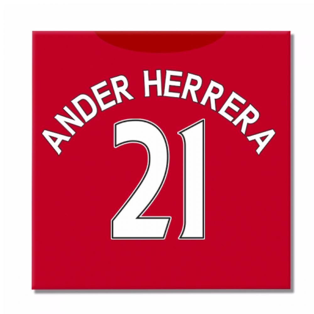 2016-2017年マンチェスターユナイテッドのキャンバス プリント (Ander エレーラ 21)