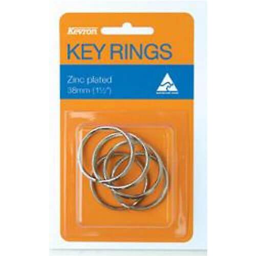 Kevron Key Rings Pack of 5 Pieces Zinc Plated Lightweight Quality Easy Handling