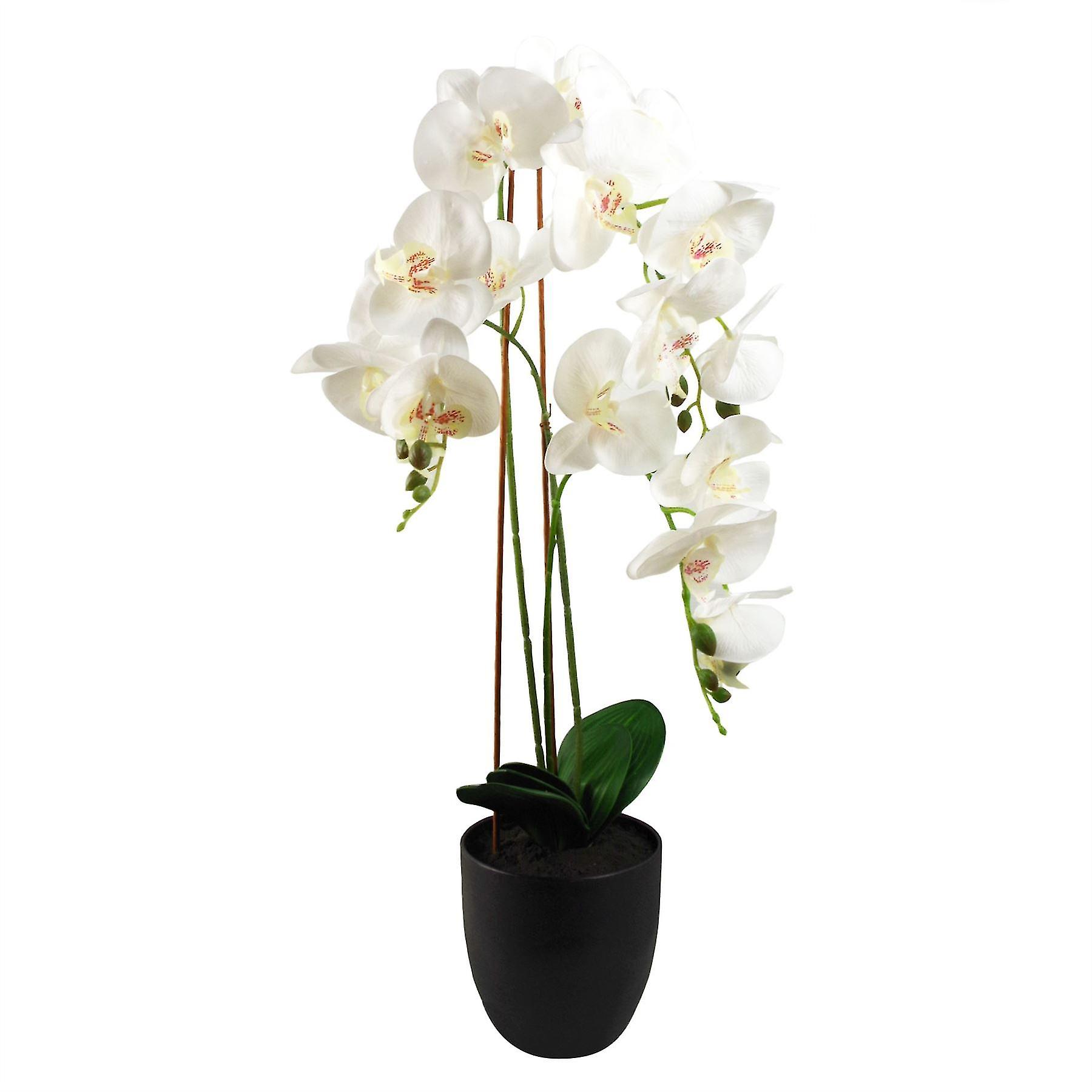 70cm Artificial Orchid White
