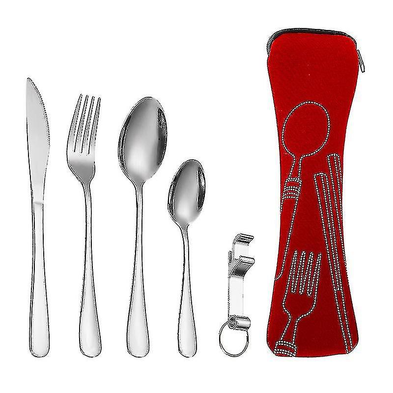Elegant Portable Utensils - High Quality Stainless Steel Flatware With Storage Box - Cutlery Sets To Go - Reusable, Durable And Eco Friendly High Qual