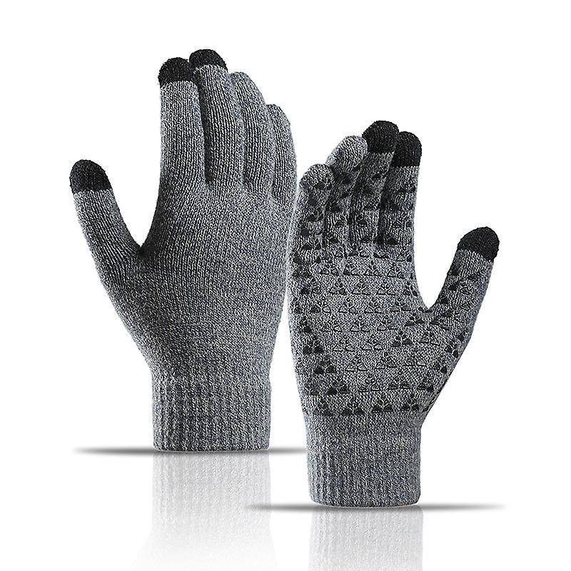 Luvas de Inverno Jogo de Lã Quente para Casal Luvas de Frango com Tela Sensível ao Toque
