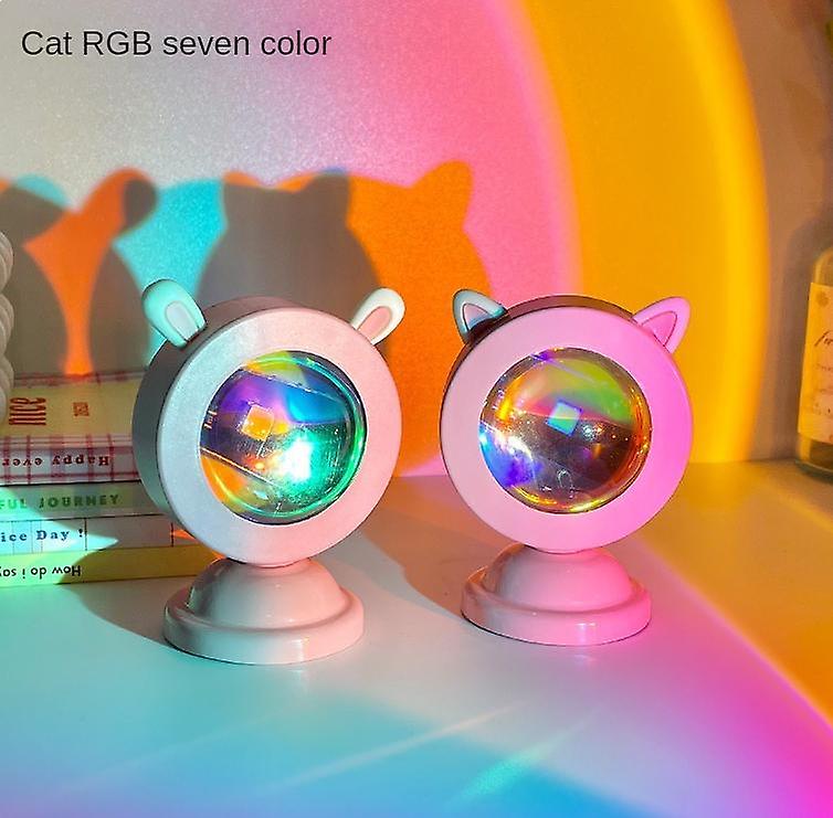 Mini Sunset Light Net Red Sunset Light Floor-to-ceiling Photo Projection Dusk Warm Light Dawn Dawn Light Usb Night Light