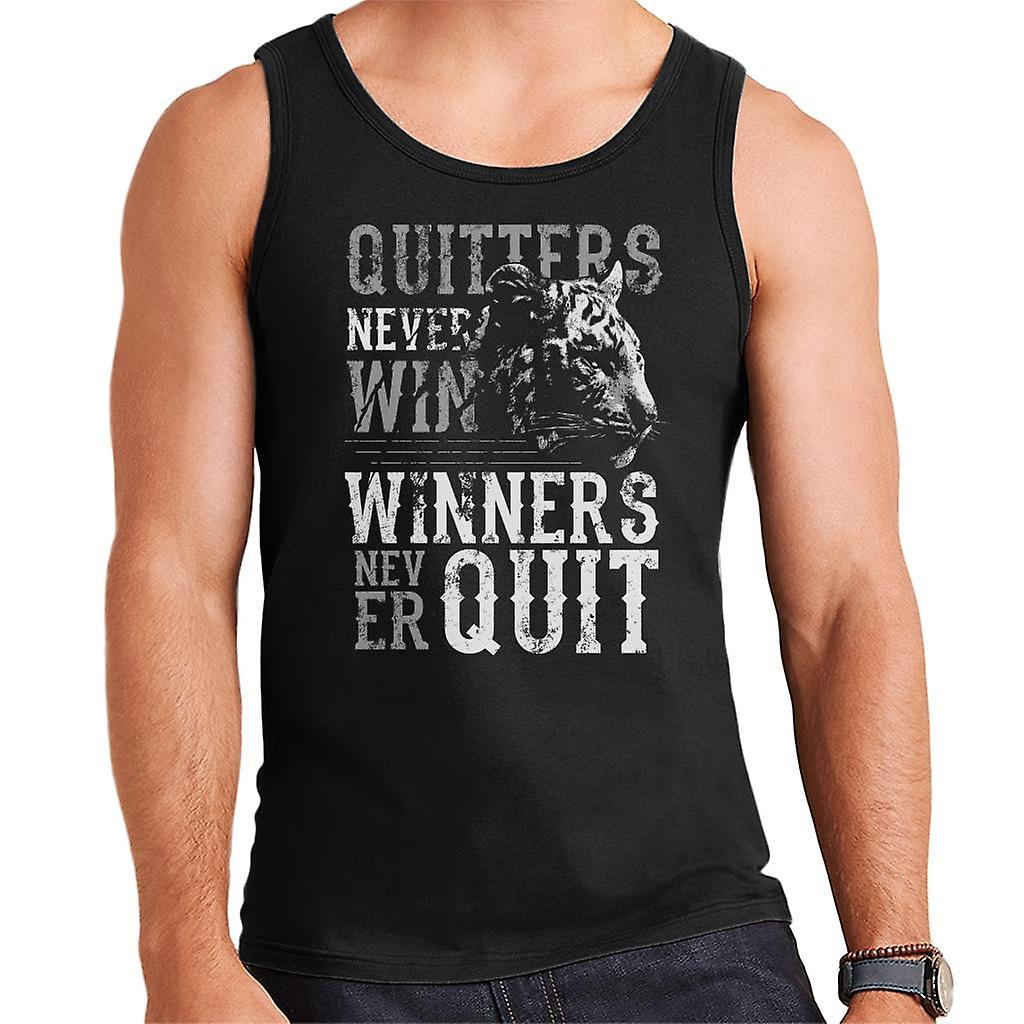 Quitter soha Win Tiger Men ' s Vest