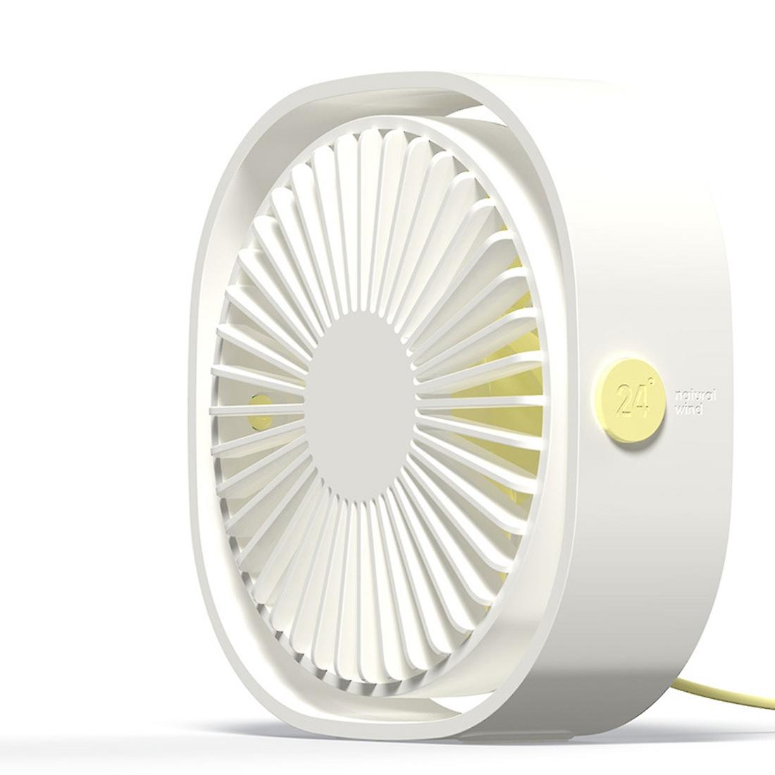 360 Degree Rotation Wind 3 Speeds Mini USB Desktop Fan