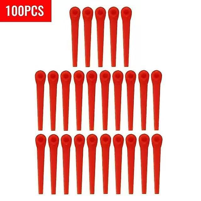 70mm Garden mower, lawn mower, plastic blade, garden lawn, plastic blade 100pcs Lawn Mower Edger Blade Red Replacement Plastic Blades Plastic Lawn Mow