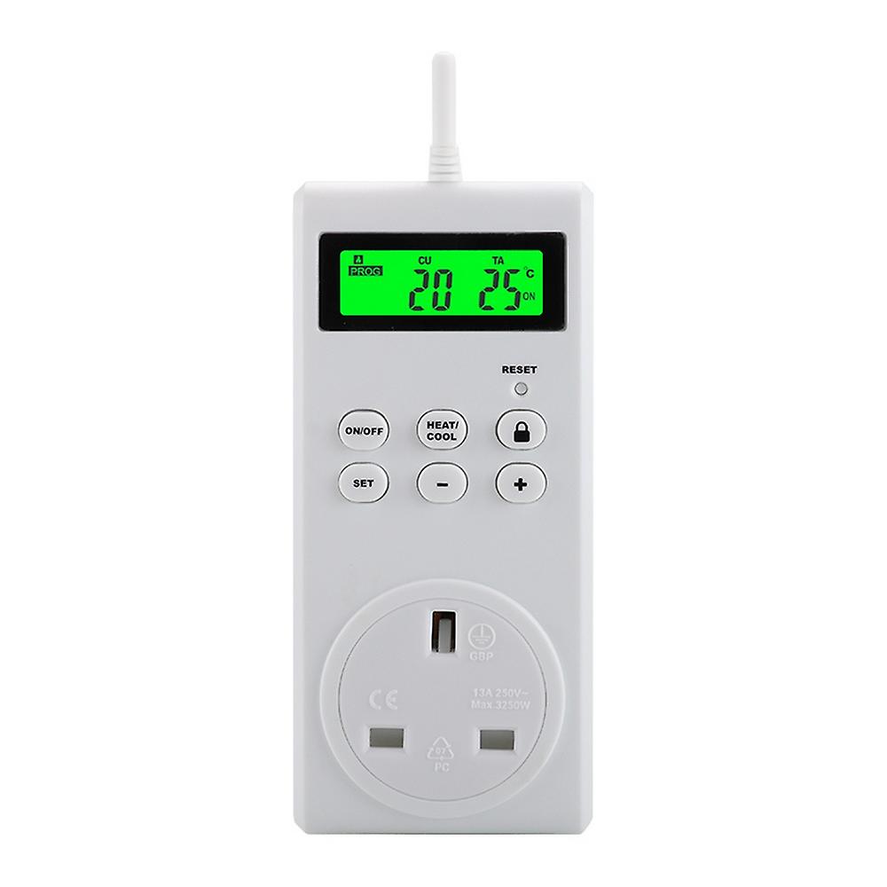 TS-3000 Adjustable Thermostat Universal Plugin Heating Cooling Compatible Wall Mount Space Heaters