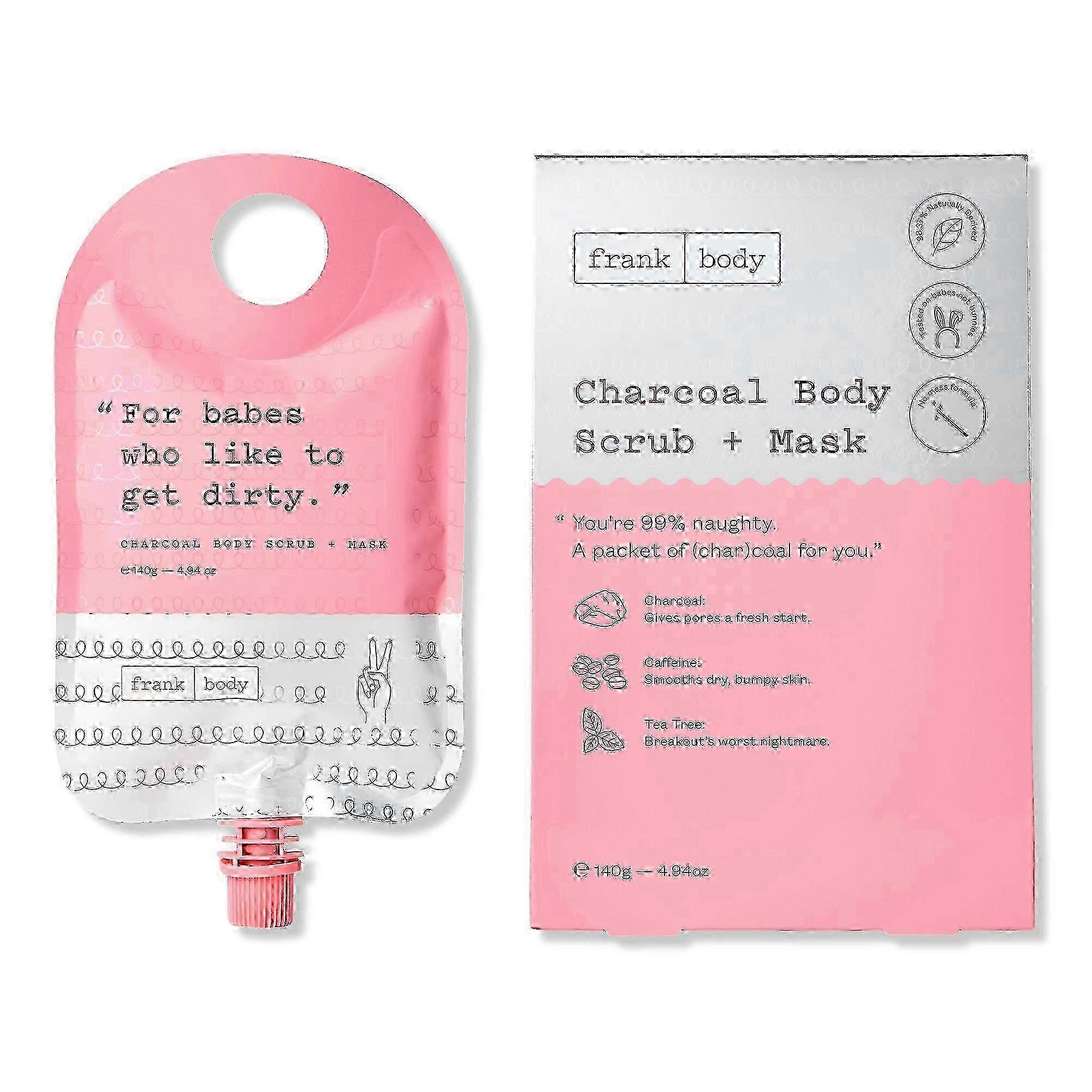 Frank Body 木炭身体磨砂膏+面膜，4.94 盎司