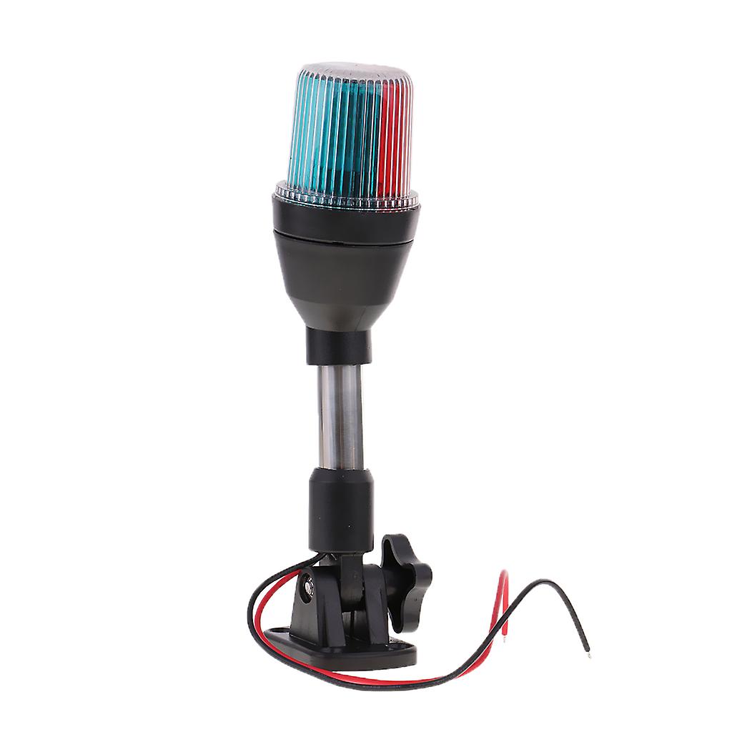 12V Marine Boot Dreifarbig Rot Grün Weiß LED Ankerlicht Edelstahl
