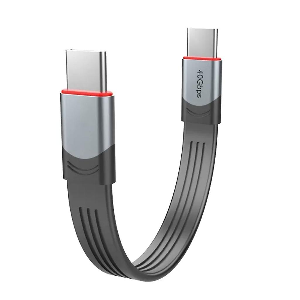 40 Gbps Type- C til USB-C-kabel15CM Type C til C Han PD100W Hurtig Opladningsledning