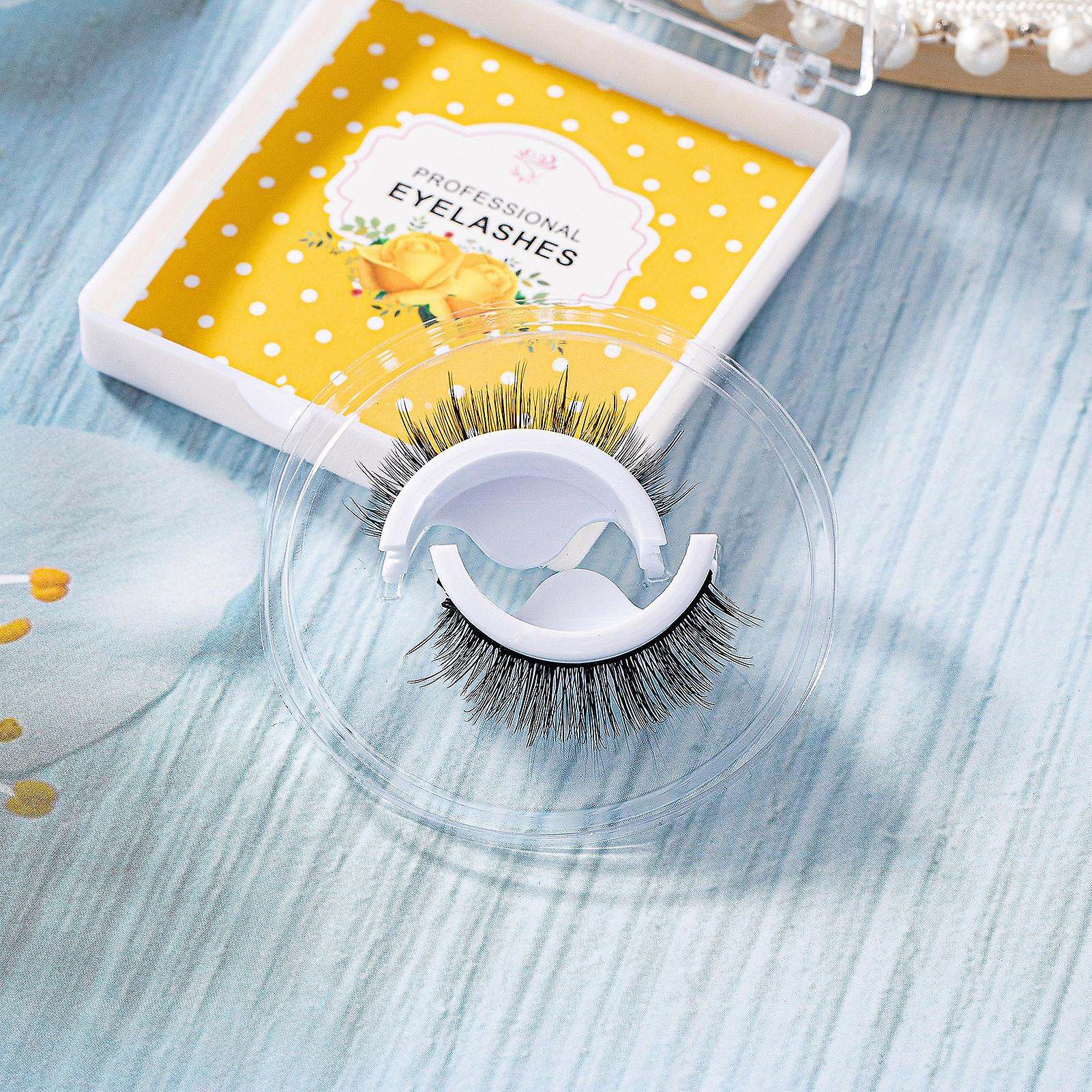 8d Self Adhesive Eyelashes Multilayered Bushy Curling Up Lashes Cat Eyes