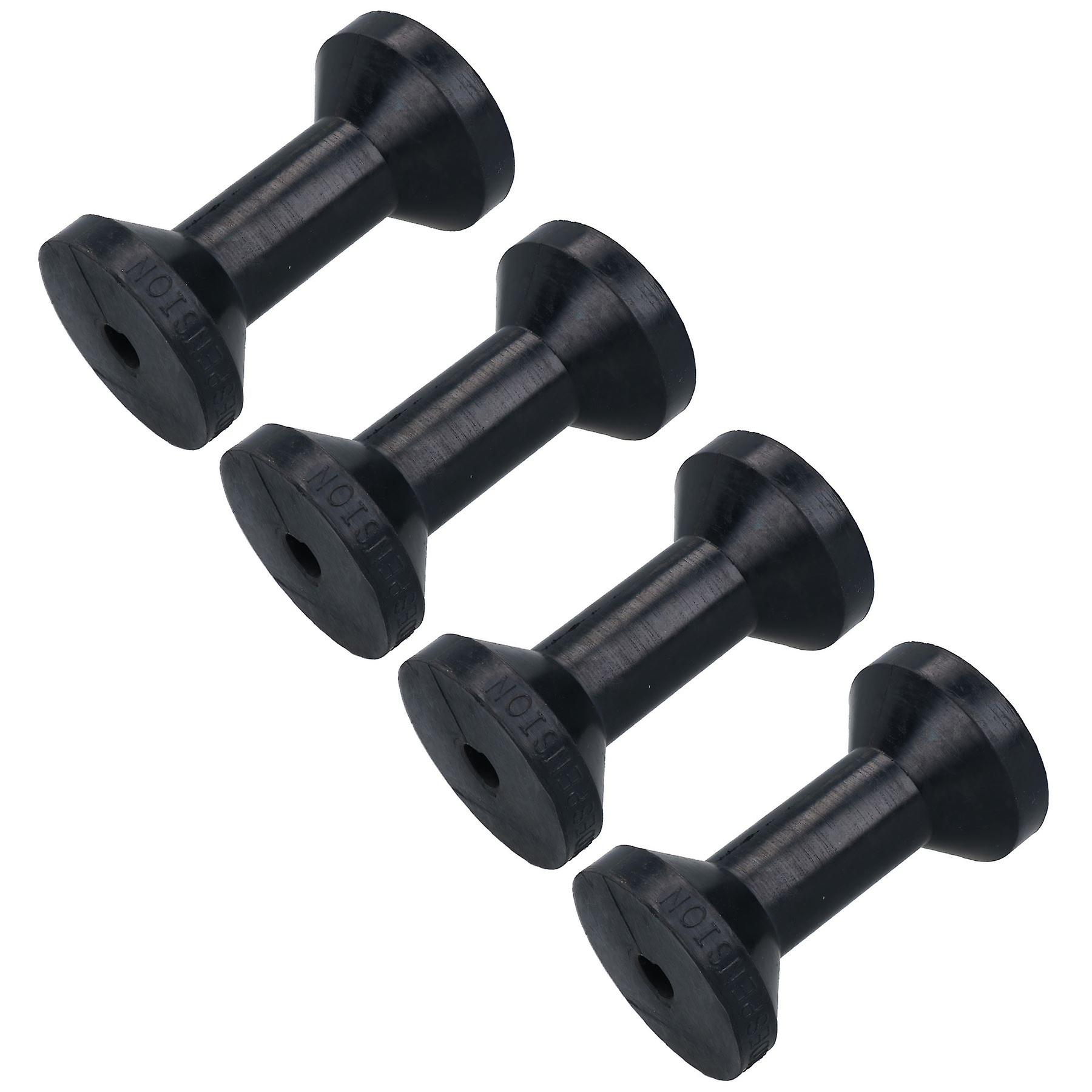 Boat / Jetski / Dinghy Trailer Keel Flat Roller Rollers Rubber 90mm 4 Pack