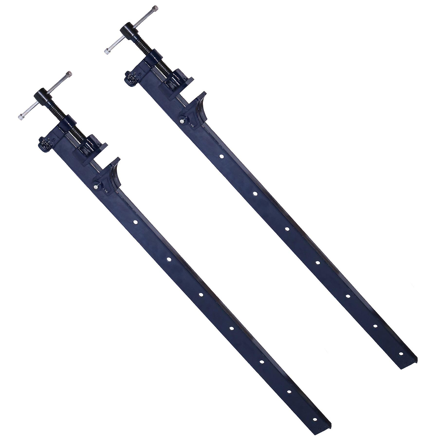 36” (900mm) Cast Iron T-Bar Sash Clamp Grip Work Holder Vice Slide Cramp 2pc