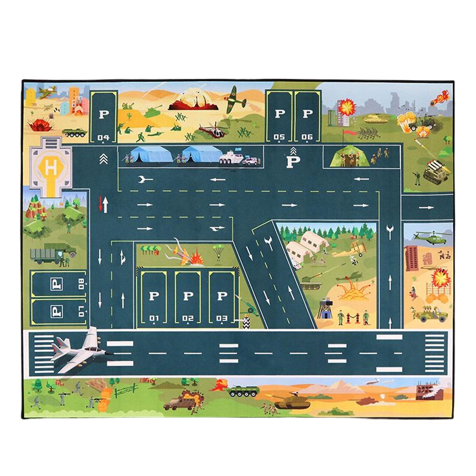 1/32 Parking Mat Scene Display for Diecast Car Model Background Layout Style F