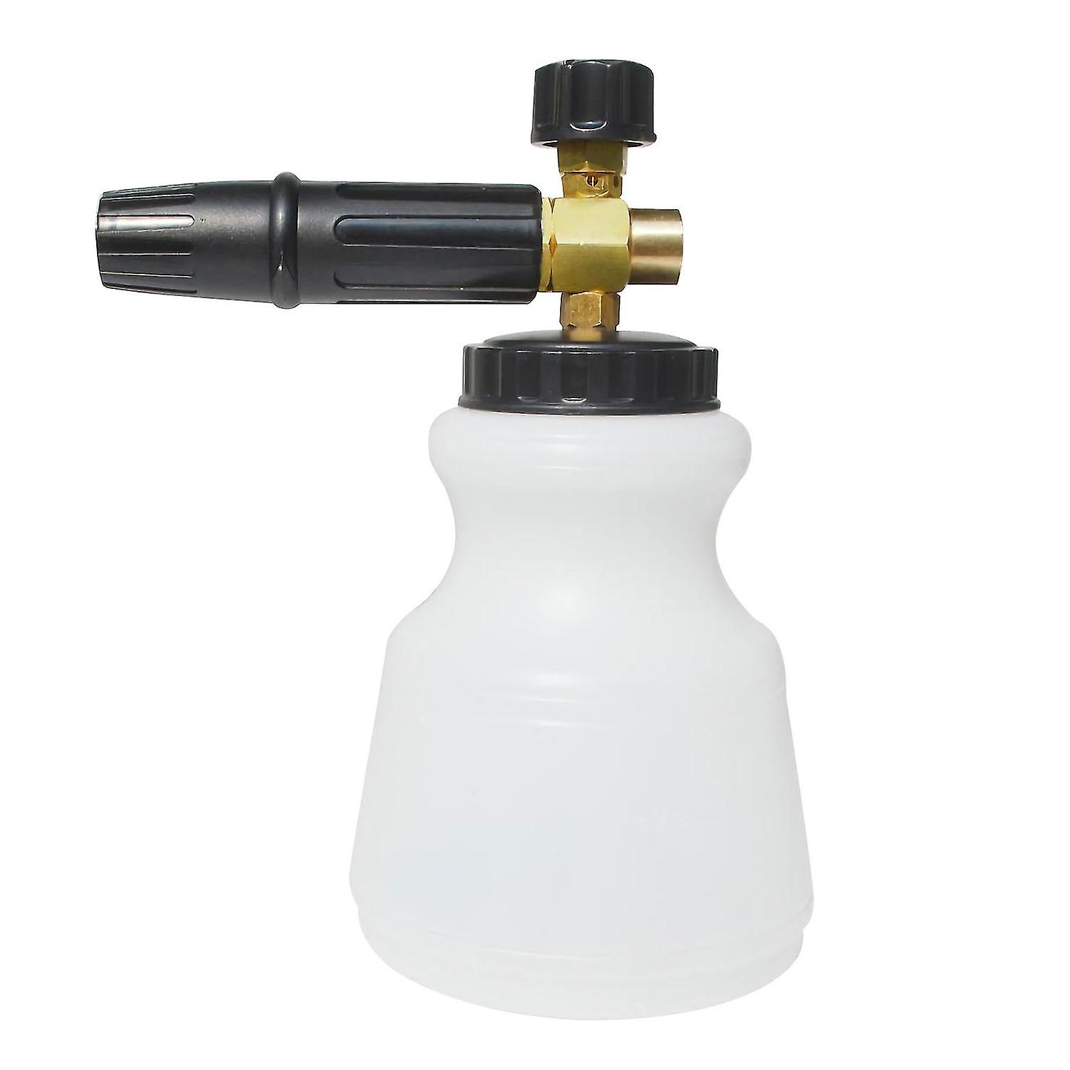 Adjustable Foam Cannon 1 L Bottle Snow Foam Lance With 1/4-inch Connector For Pressure Washer 4000ps