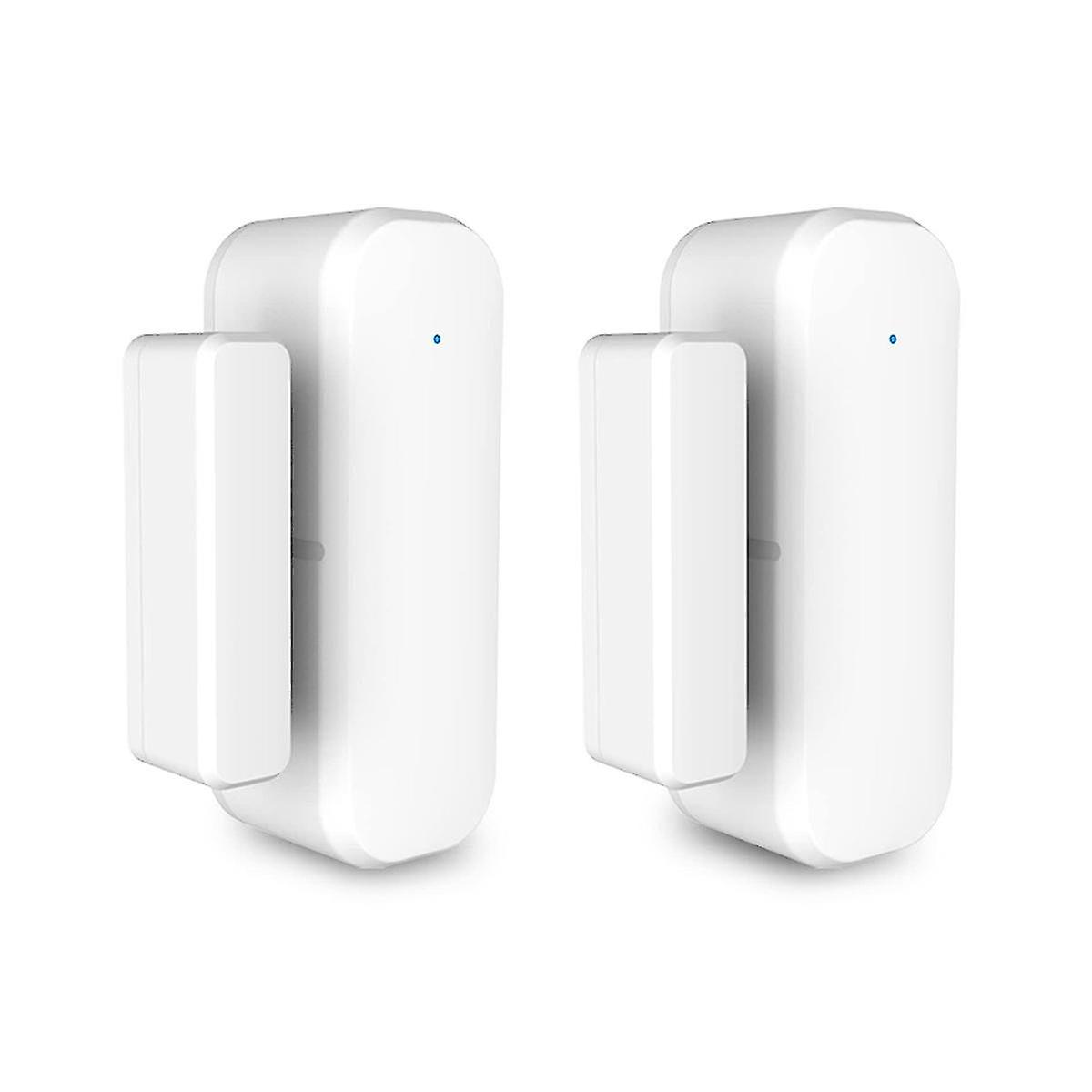 2 Paare intelligenter Türsensor, WLAN-Fenstertürsensor-Alarm, Kontaktsensor für die Sicherheit zu Hause, Smart Hom