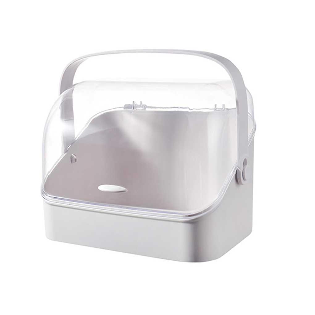 Makeup Storage Organizer Cosmetics Display Case With Transparent Cover