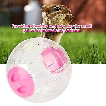 18.5cm New Fashion Plastic Small Pet Hamster Gerbil Toy Running Activity Exercise Ball(Pink)