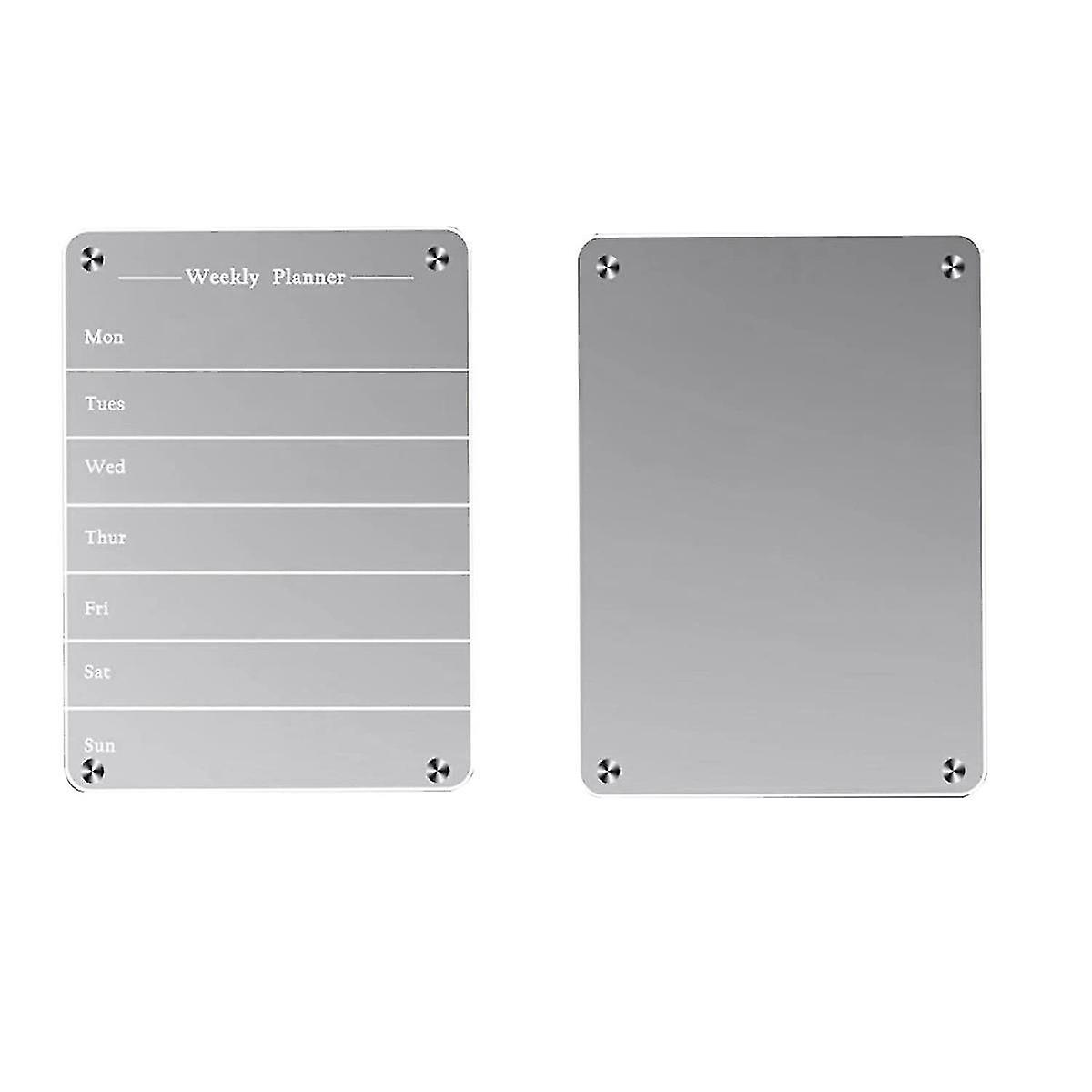 Acrylic Board For The Refrirator Weekly Plr Er Board Dry Erase Cal