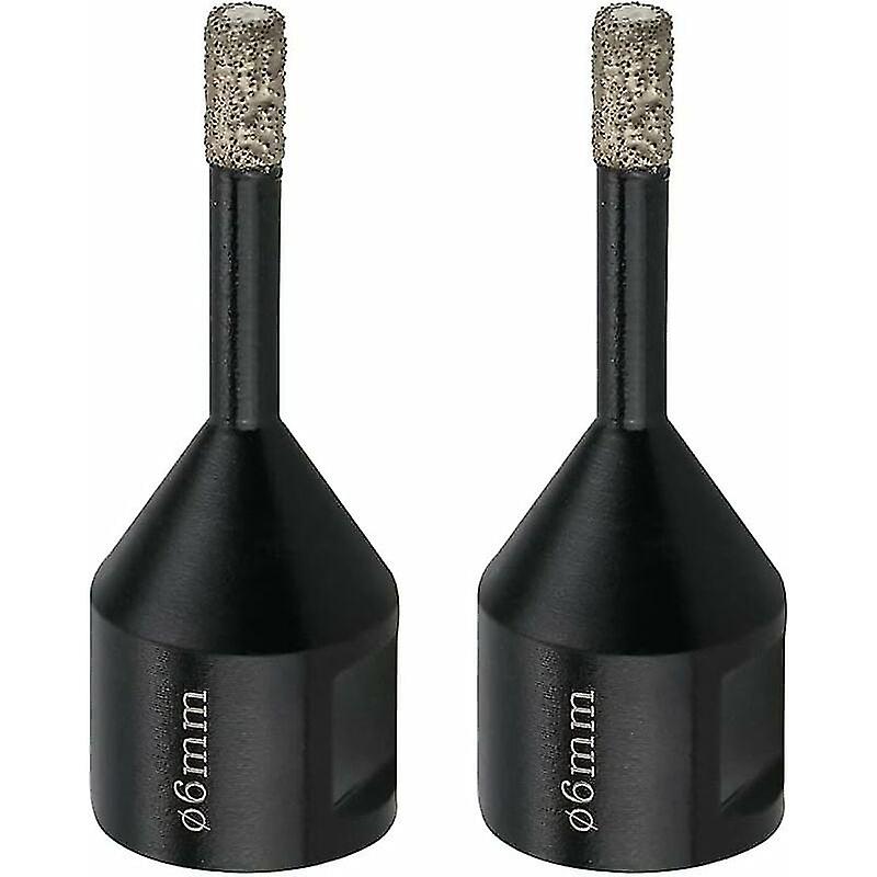Winter Promotion,tile Drill Bits 6mm M14 Diamond Drill Bit Porcelain Tile Marble - Diamond Hole Saw, 2x Dry Diamond Core Bits compatible with Guazhuni