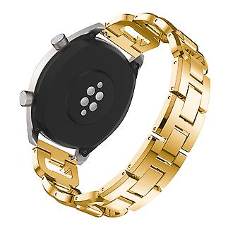 22mm D-förmiges Strass-Dekor-Edelstahl-Uhrenarmband für Huawei Watch GT