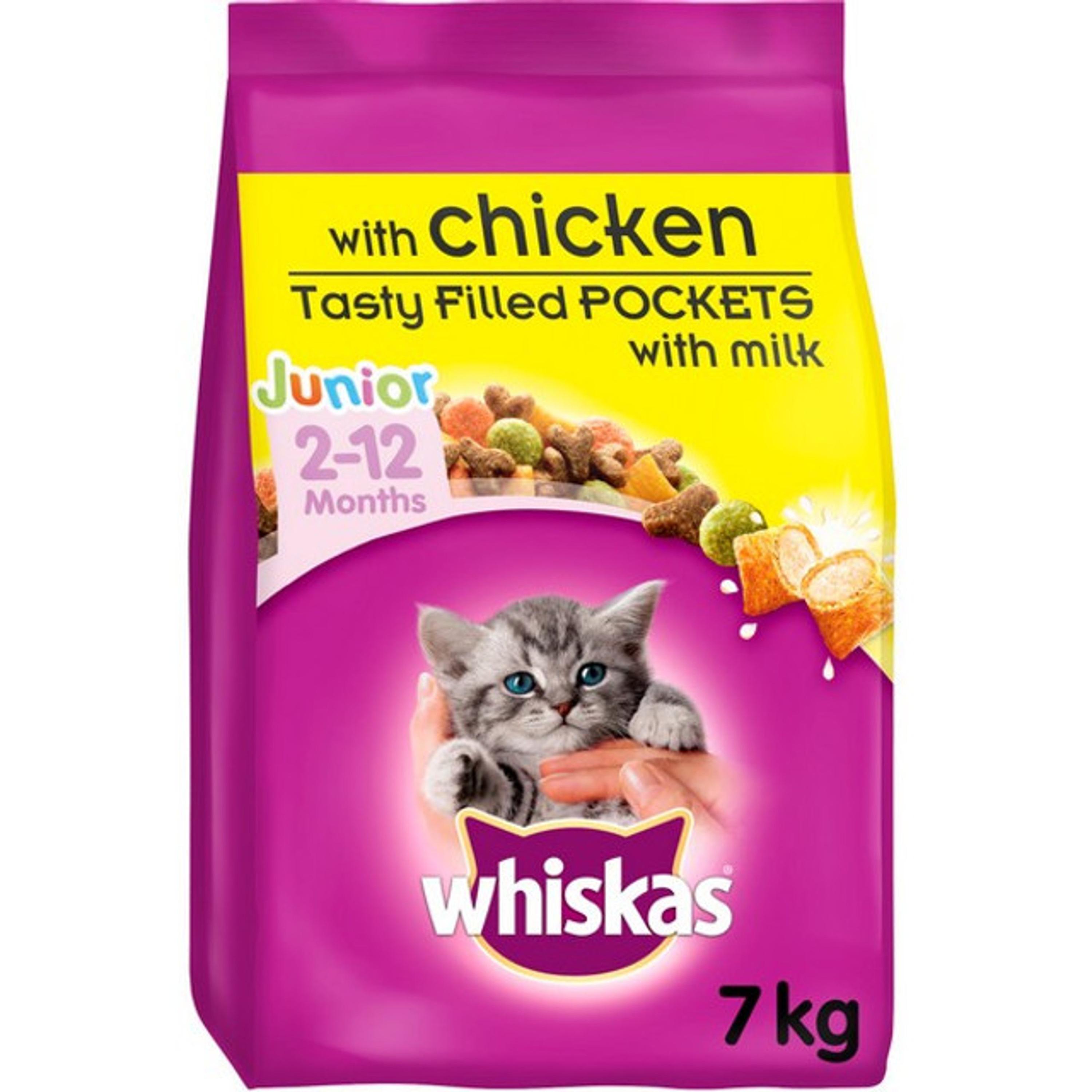 Whiskas 2-12 months Kitten Complete Dry with Chicken Cat Food 7kg
