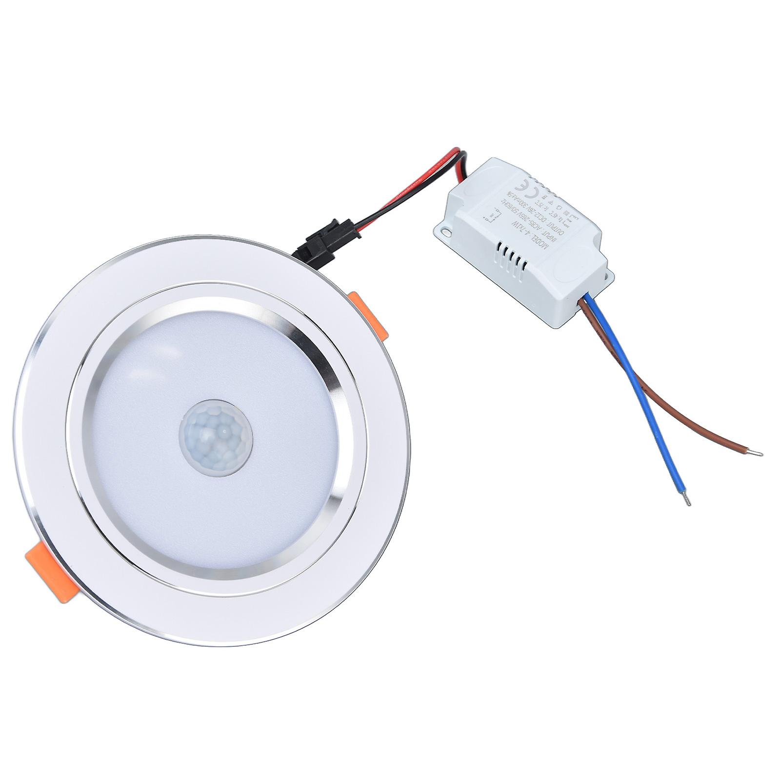 9W Dimmable LED Flush Ceiling Light with IR Sensor for Hallways & Balconies, 85-265V, White