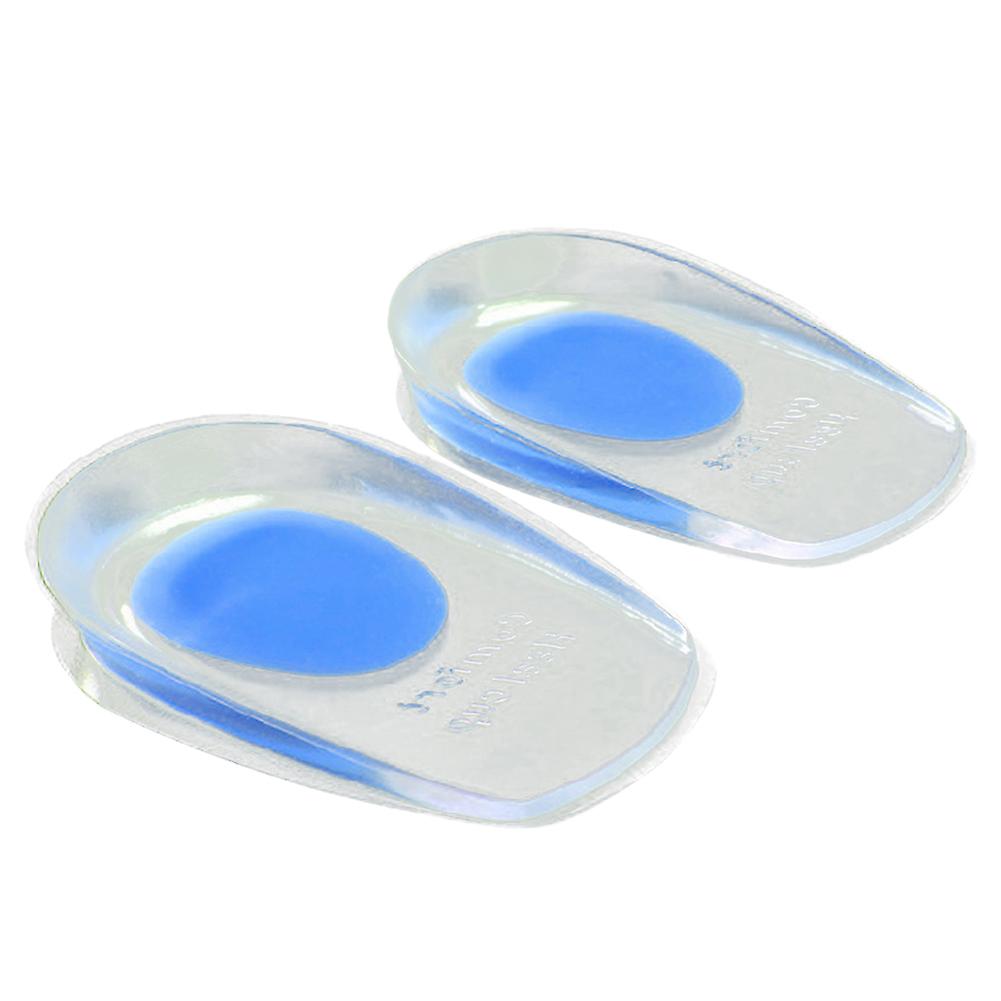 1 Pair Soft U Shape Heel Support Pain Relief Gel Pad Inserts Insole Massager Mat