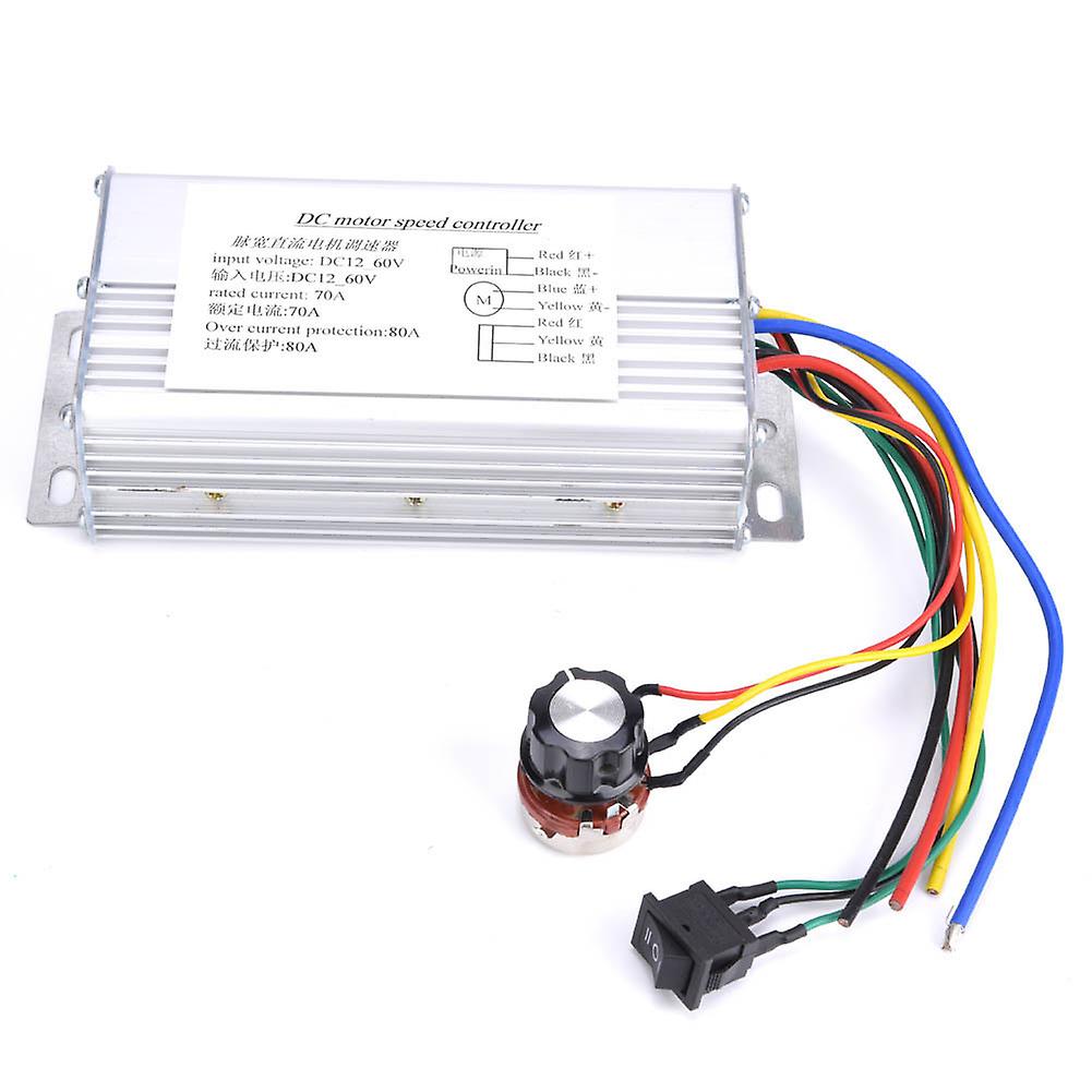 12V‑60V 70A PWM DC Motor Speed Controller Reversible Forward/Reverse Rotation