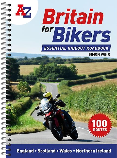A Z Britain For Bikers by Simon Weir Paperback Book