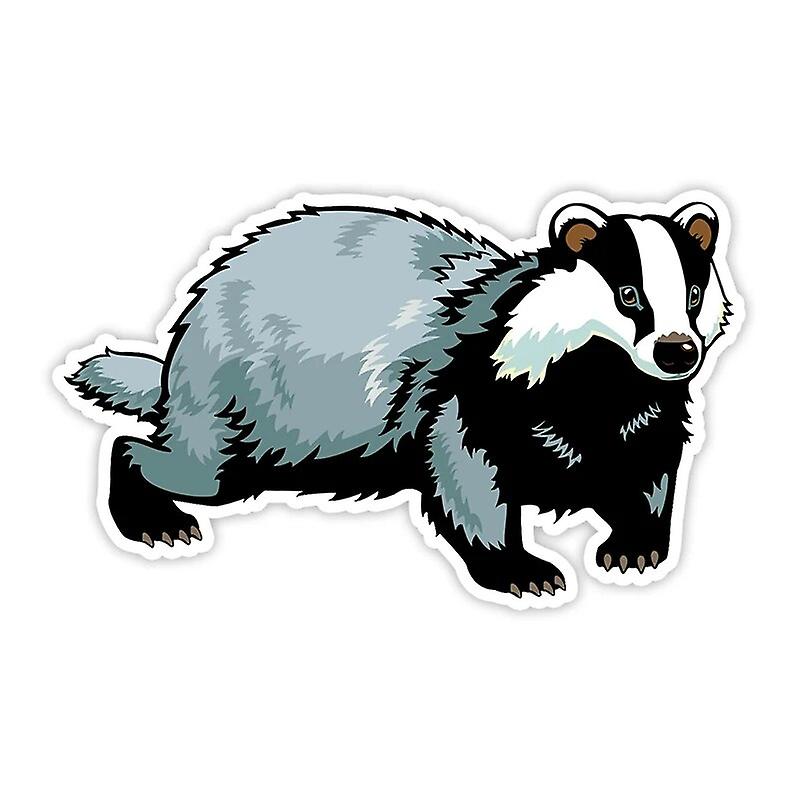 S60040 # Sevimli Porsuk Kendinden Yapışkanlı Çıkartma Araba Çıkartmaları Su Geçirmez Oto Tampon Dekorları Arka Pencere Laptop Boyutu Seçin ~ 8265