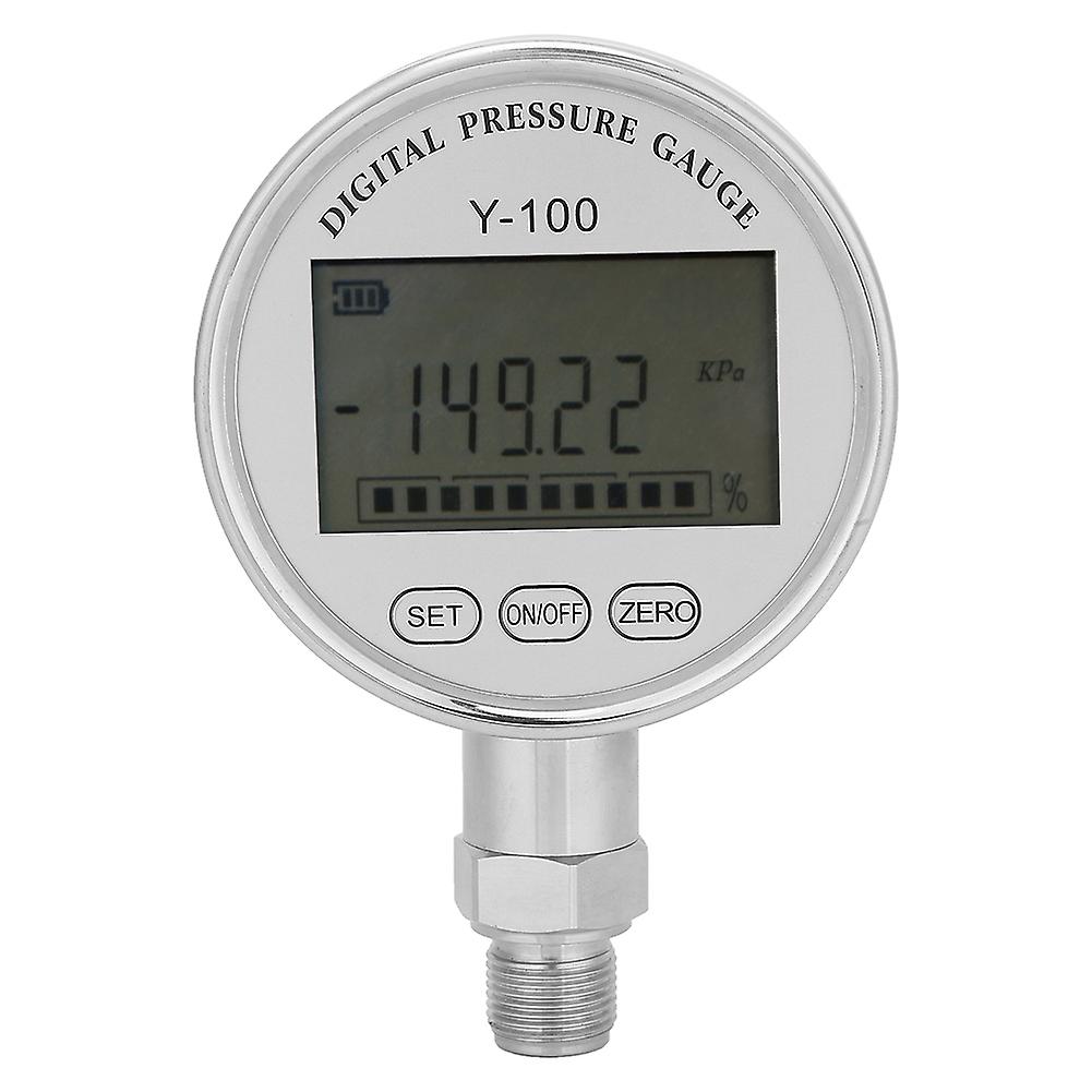 Y100 High Precision Digital Hydraulic Pressure Gauge Manometer Pressure Tester Meter (0~4Mpa)
