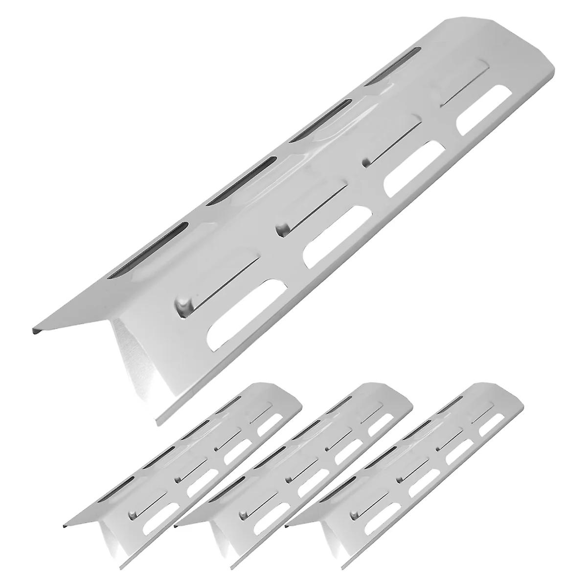 4Pcs Plate , Master Forge, Perfect Flame, Stainless Steel Heat Diffuser Gas Grill Spare Part For