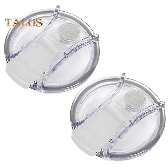 Tumbler Lid with Straw Hole Transparent Good Sealing Dustproof Splash Resistant Cup Lid Cover Replacement Cup Accessories