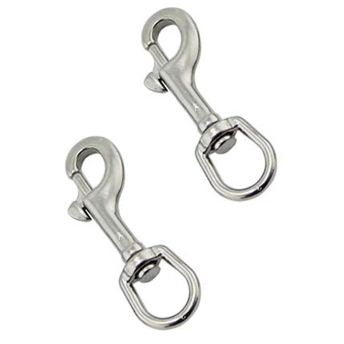 2 Pcs Swivel Spring Hook Pet Leash Hook Diving Hook,clips Clasp Hook Spring Loaded Clip Claw Clasps 