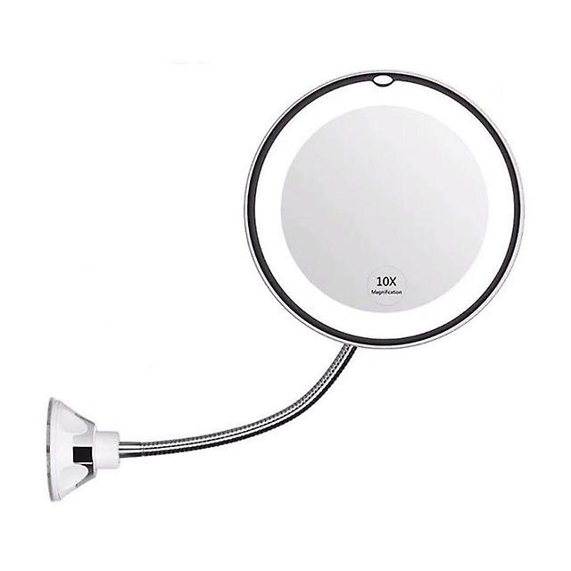 Makeup Vanity Mirror With 10x Lights Led Lighted Portable Hand Cosmetic Magnification Light Up Mirrors