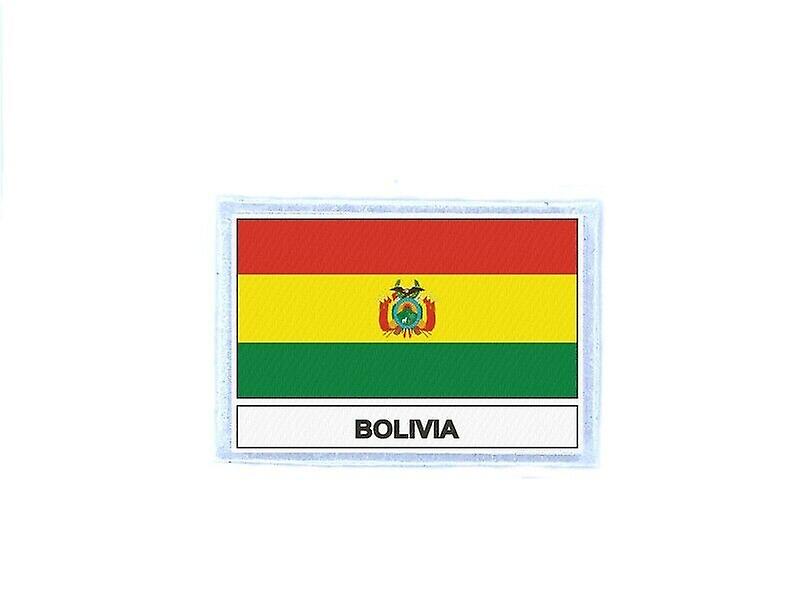 Locking patch badge prints bol bolivia flag