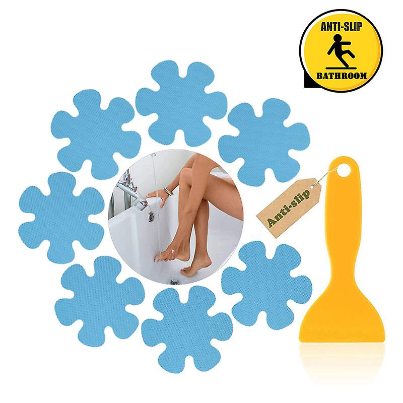 Blue Premium Non-Slip Bathtub Squeegee Stickers