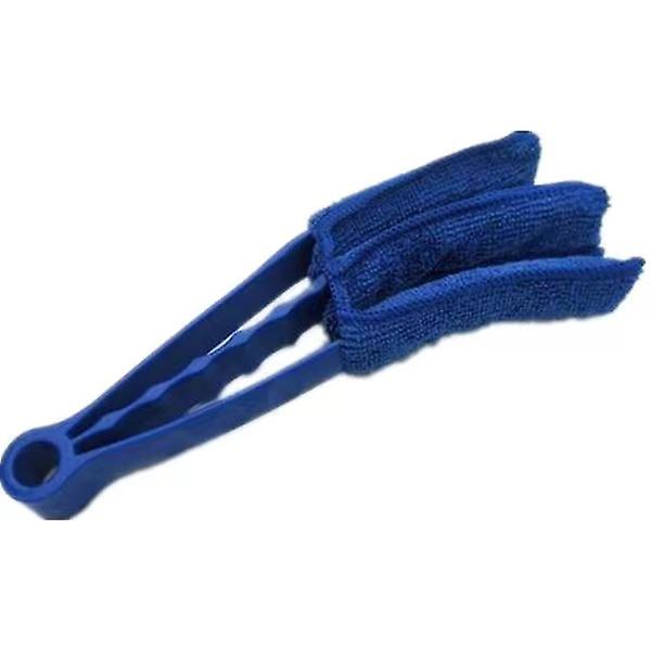 Multi-Function Car Air Vent Cleaning Brushes - Microfiber Handles for Blinds, Windows, Keyboards, Sheets, Blue