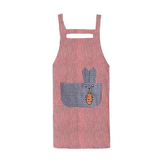Modern Kitchen Cute Pattern Apron Not Wrinkle with Pocket