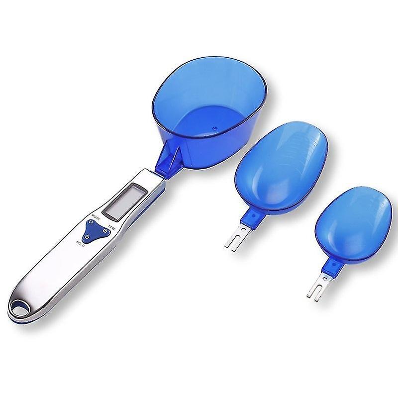 Three-head digital measuring spoon, removable and washable electronic kitchen scale, portable precis