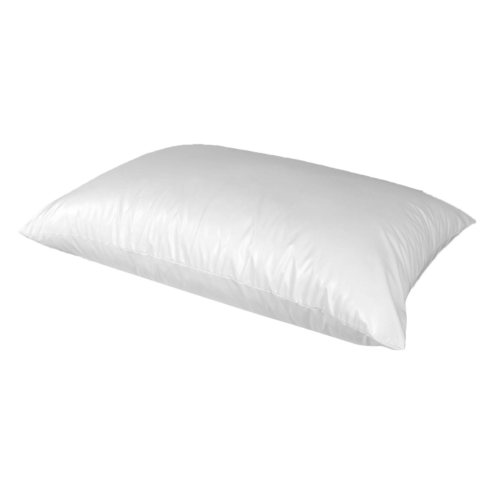 White Polyester Fiber Waterproof Pillow Protector Comfortable 43 x 73 cm for Sleeping